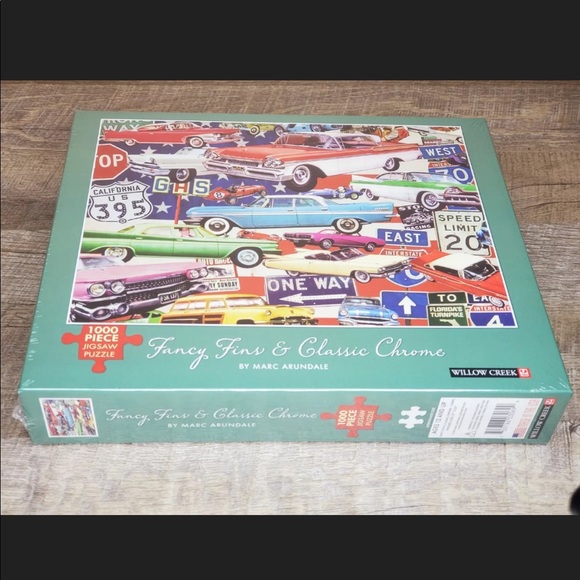 Willow Creek Classic Chrome Car 1000 Piece Puzzle - Picture 3 of 5